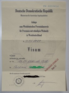 Ossi-Abend - Visum